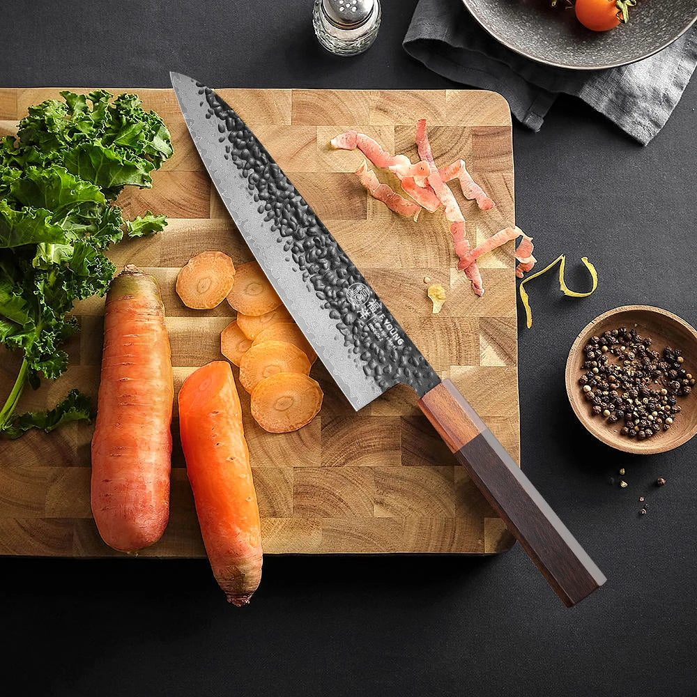 Young Japanese Handmade Chef Knife 67 Layer Damascus