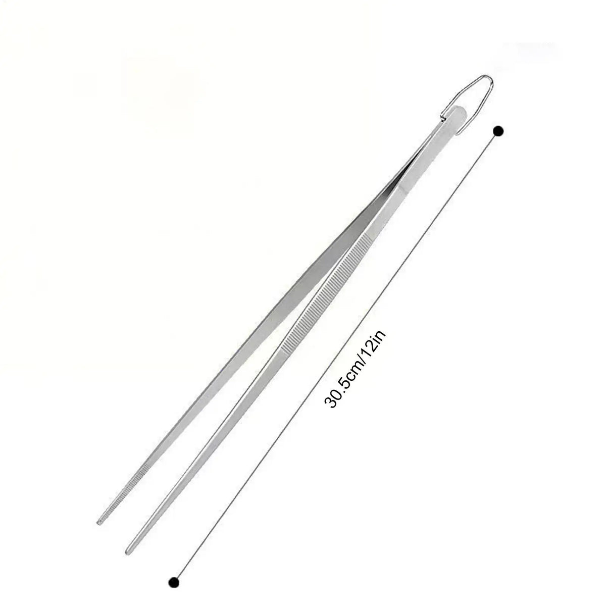 Long Cooking Tongs Stainless Steel Tongs Non-Slip Heat