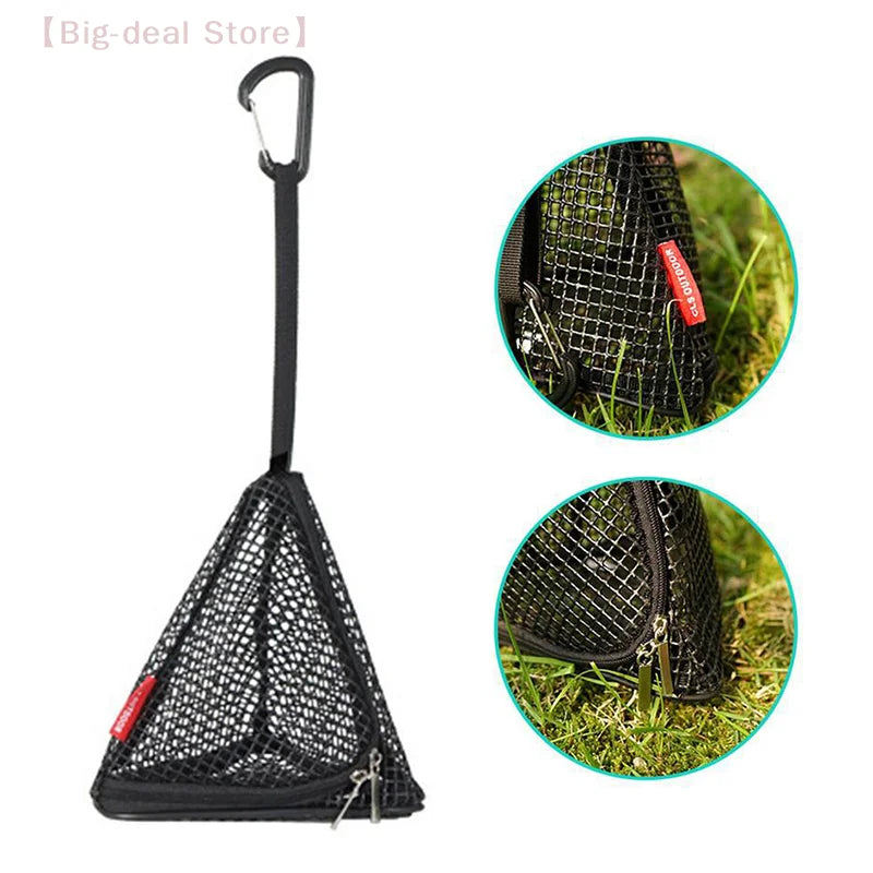 Outdoor Camping Hanging Net Foldable Storage Bag Cookware