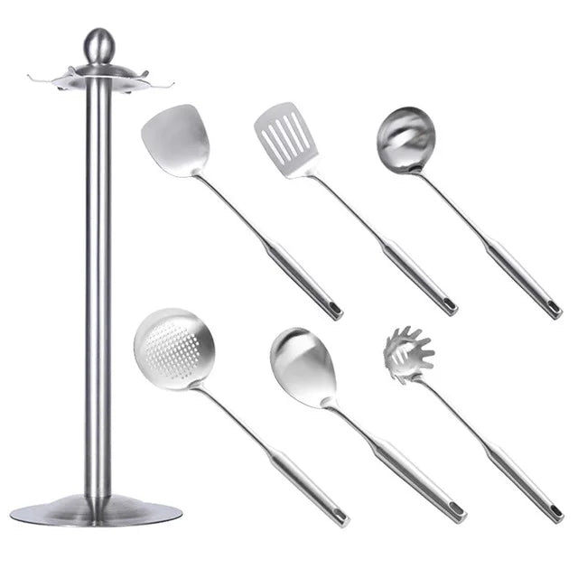 2-7pcs Stainless Steel Utensils All Metal Cooking -