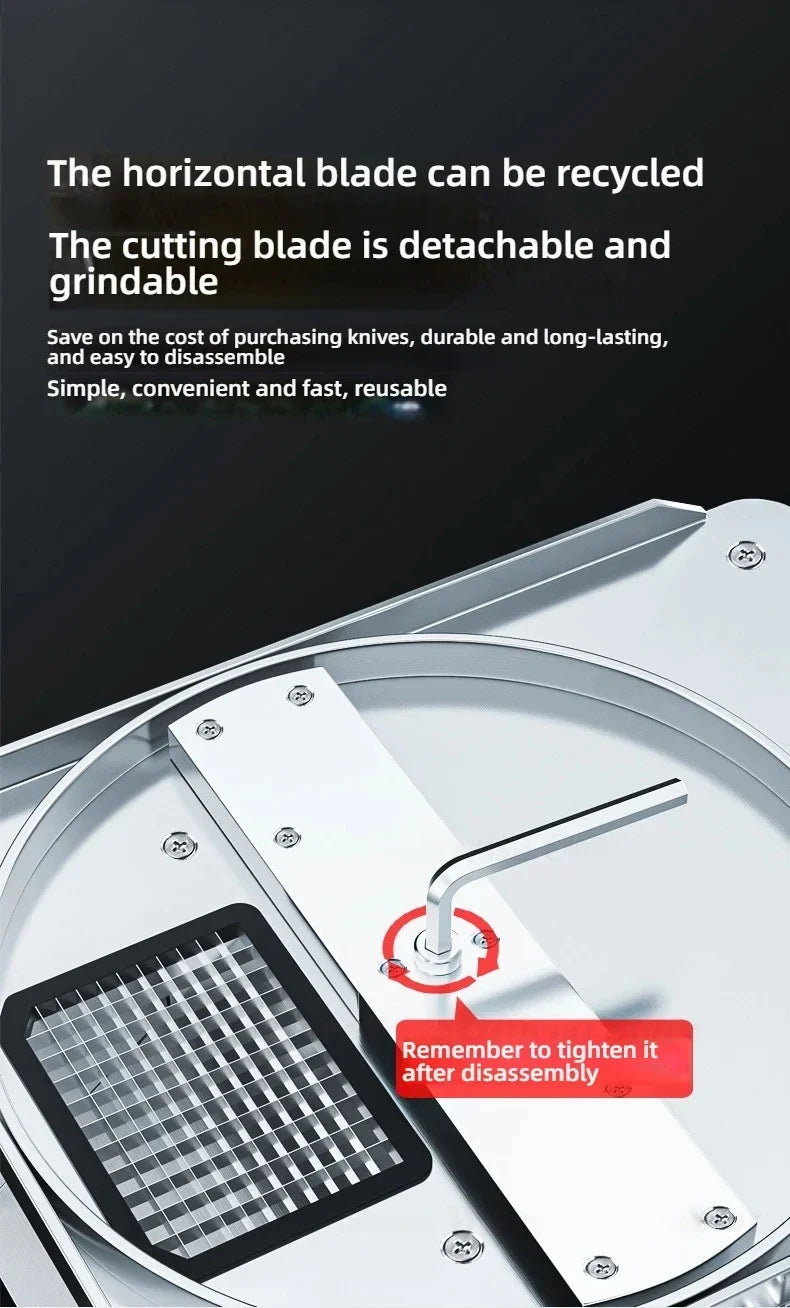 Vegetable Cutter Fruit Vegetable Slicer Commercial Cube Cutting