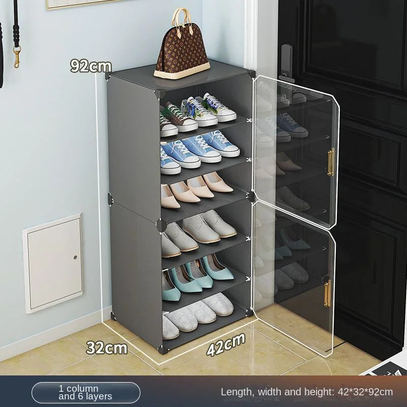Small-Scale Foldable Cabinets Living Room Multilayer Large Space