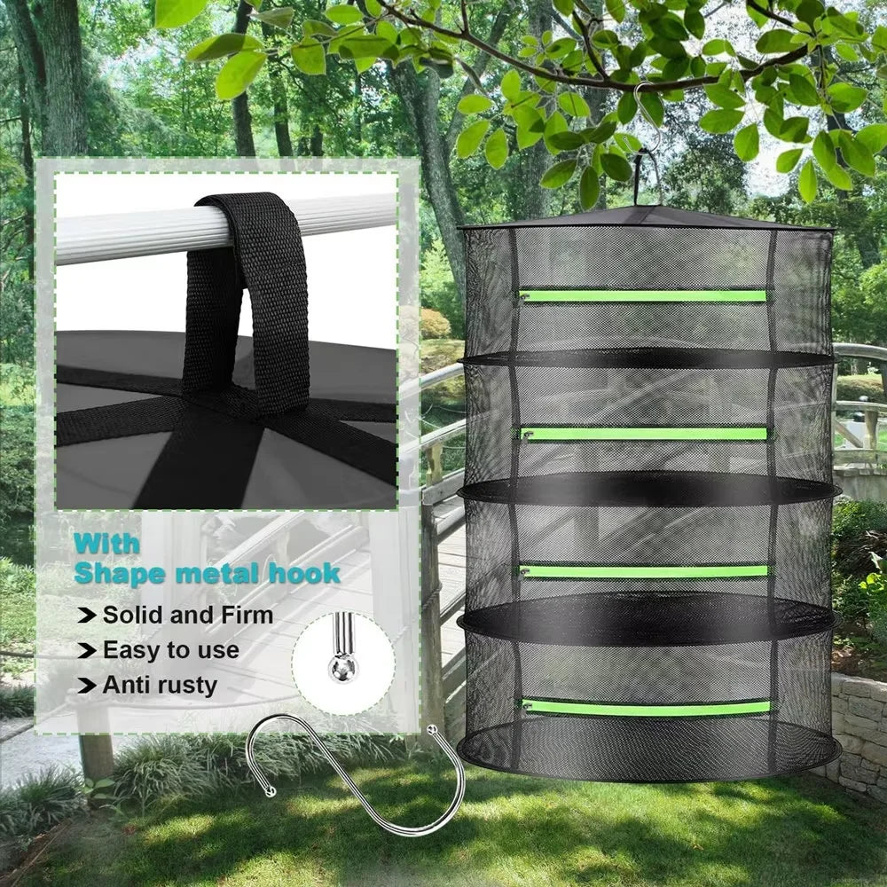 2/4/6/8 Layer Herb Drying Rack Net Vegetables Flower