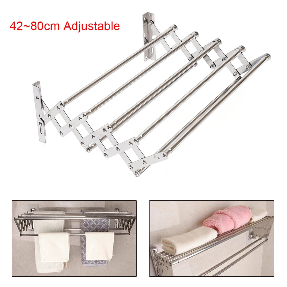 Stainless Steel Wall Mounted Laundry Drying Rack Length