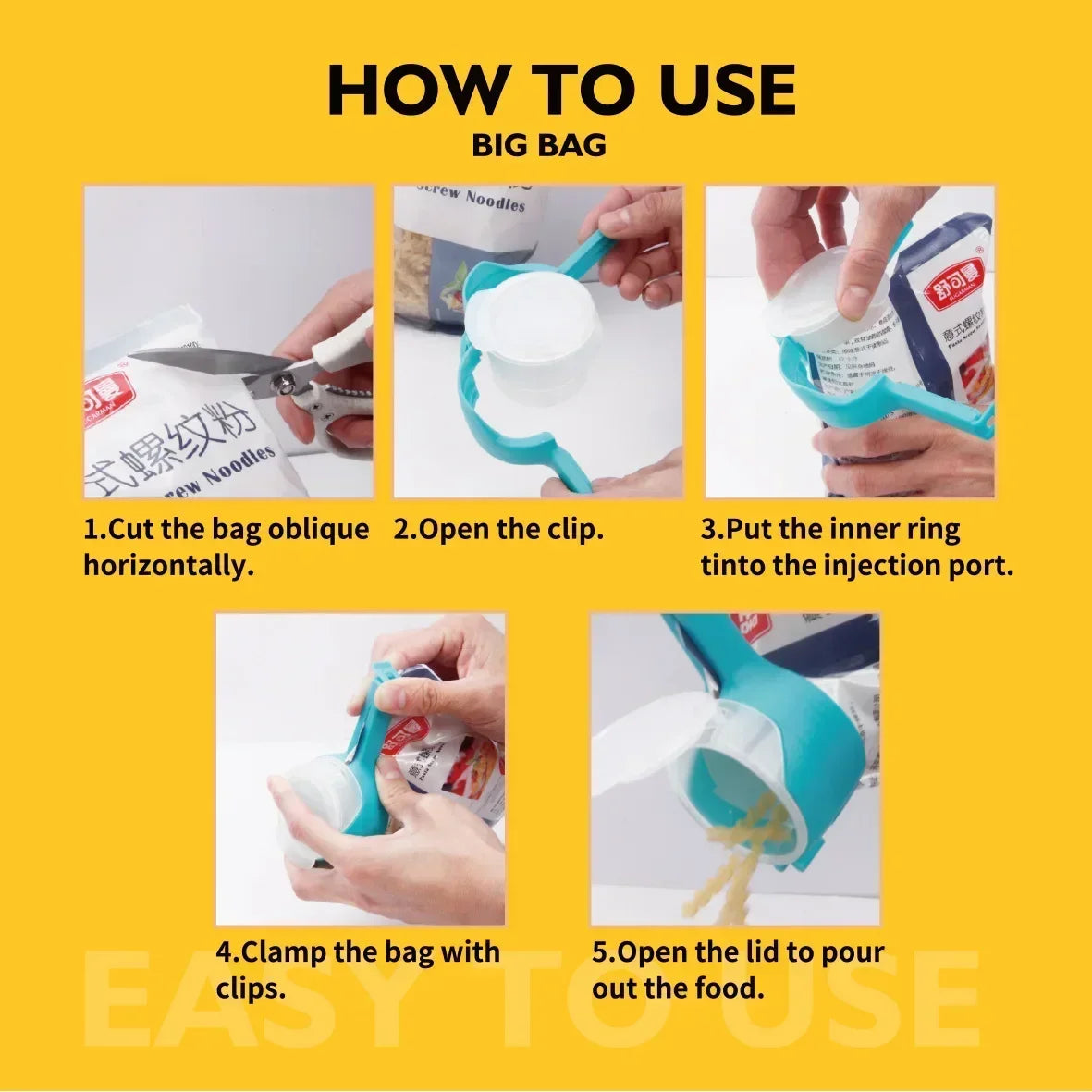 Snack Sealing Clip Fresh Keeping Sealer Clamp Plastic