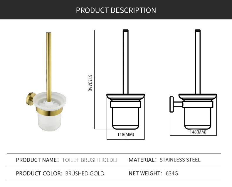 Bathroom Towel Rack Shelf Paper Holder Stainless Steel