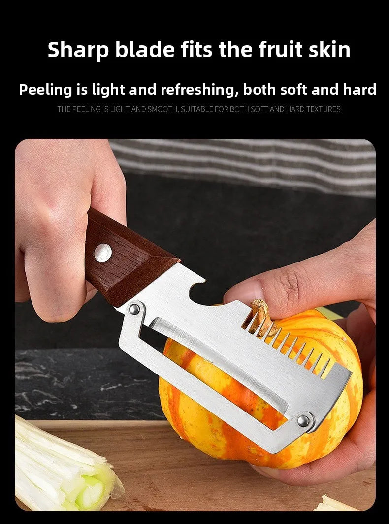 Peeler & Scallion Shredder Stainless Steel Peeler Scallion