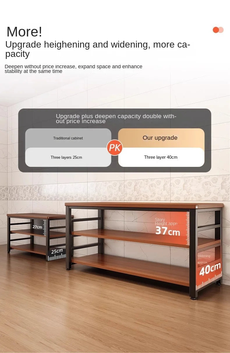 Storage Rack Floor-Standing Multi-Tiered Workbench Storage