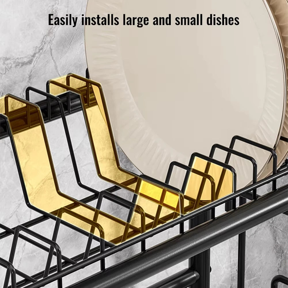 Over Sink Dish Drying Rack 2-Tier Dish Rack
