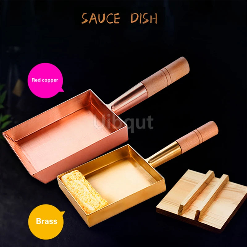 Brass Baking Tray Copper Frying Pan Square Pan