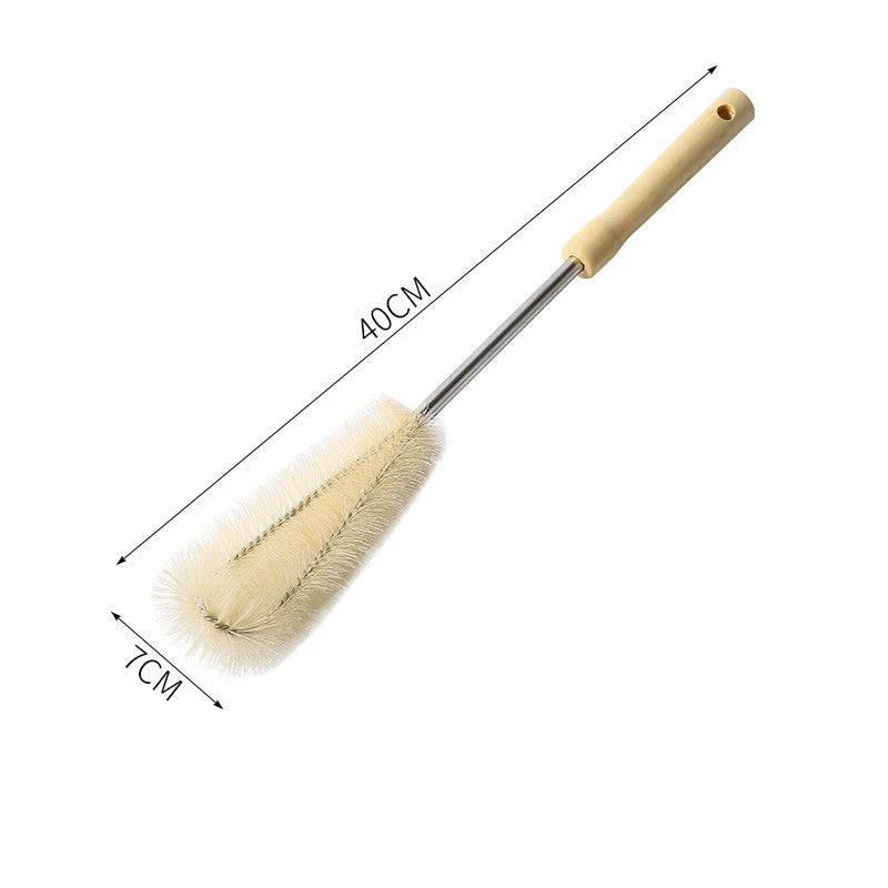 Wooden Bottle Cleaning Brush Long Handle Washing Brush