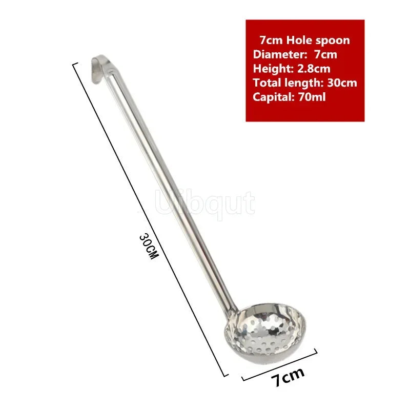 Stainless Steel Long Handle Ladle Serving Spoon Big