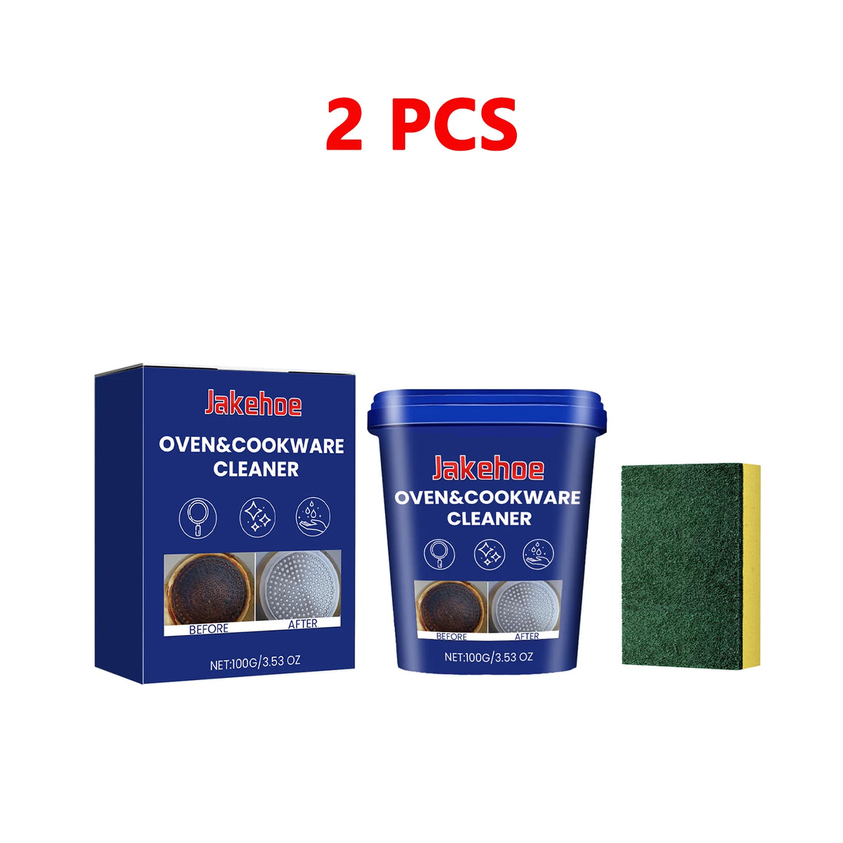 Powerful Stainless Steel Cleaner Paste Remove Burnt Black