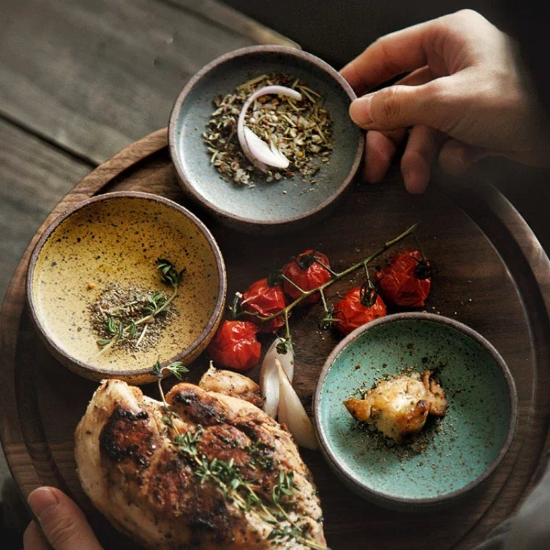 Ceramic Tableware Restaurant Clay Small Dish Rice Bowl