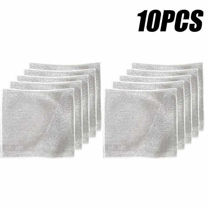 5/10/20/30pcs Dishcloths Multi-Purpose Wire Dishcloth Wet & Dry