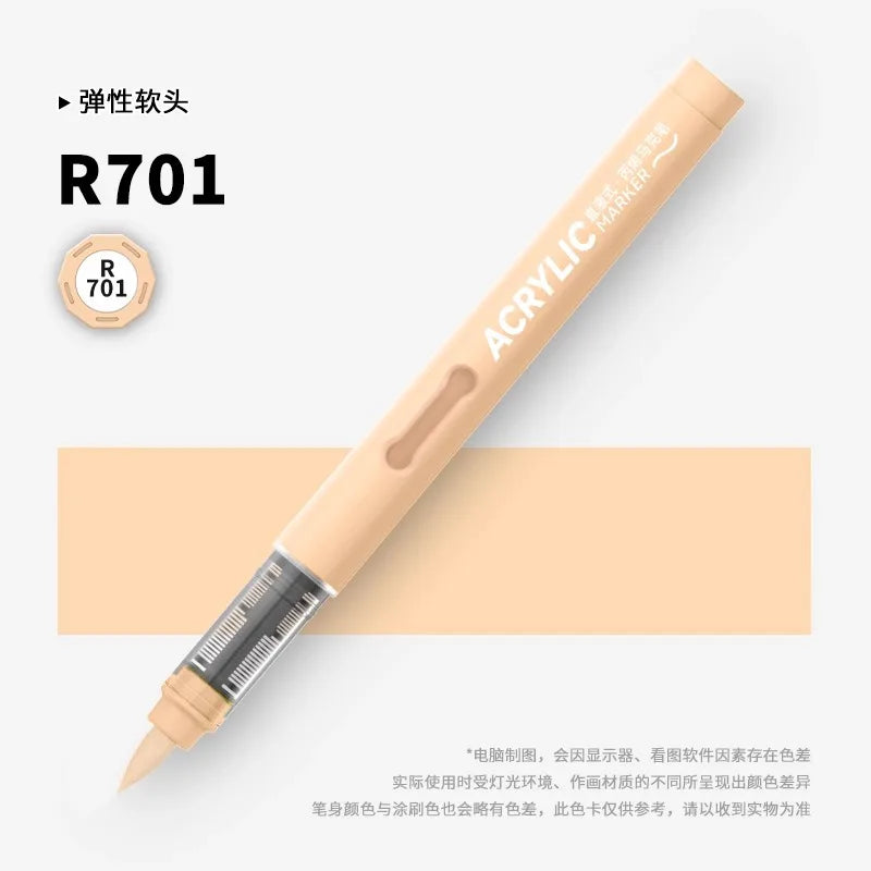 120/1 Colors Direct-Liquid Acrylic Brush Markers Pen Waterproof