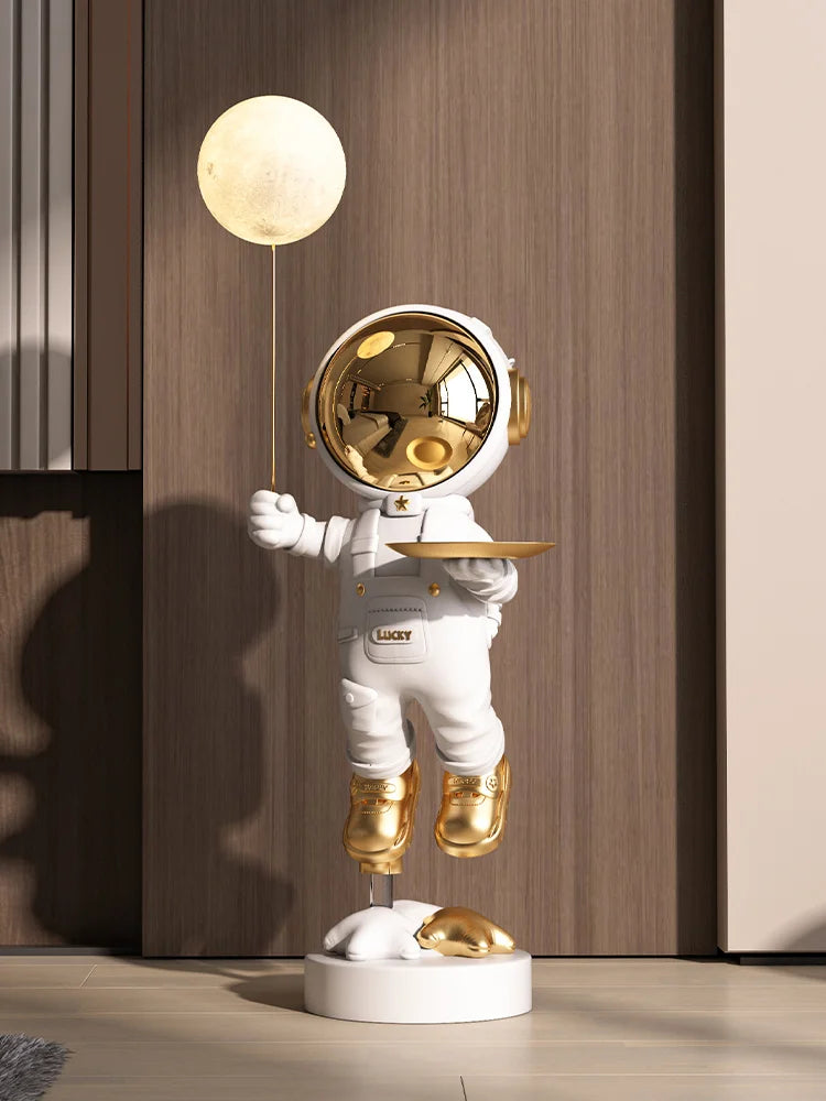Decor Astronaut Statues Tray Storage Rack Art Ornaments