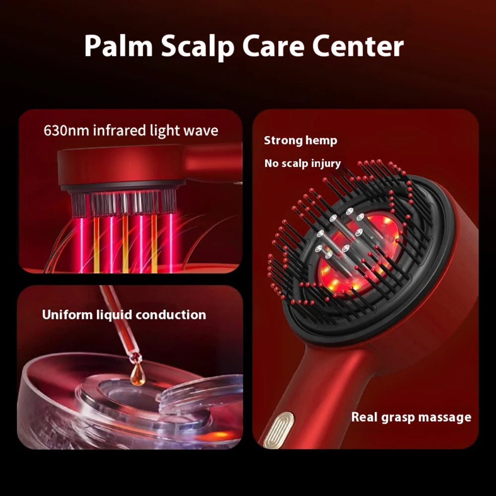 Electric Vibration Massage Comb Red Light Therapy Hair