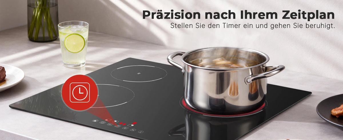6000w Built-In Ceramic Hob Zone Induction Cooktop Touch