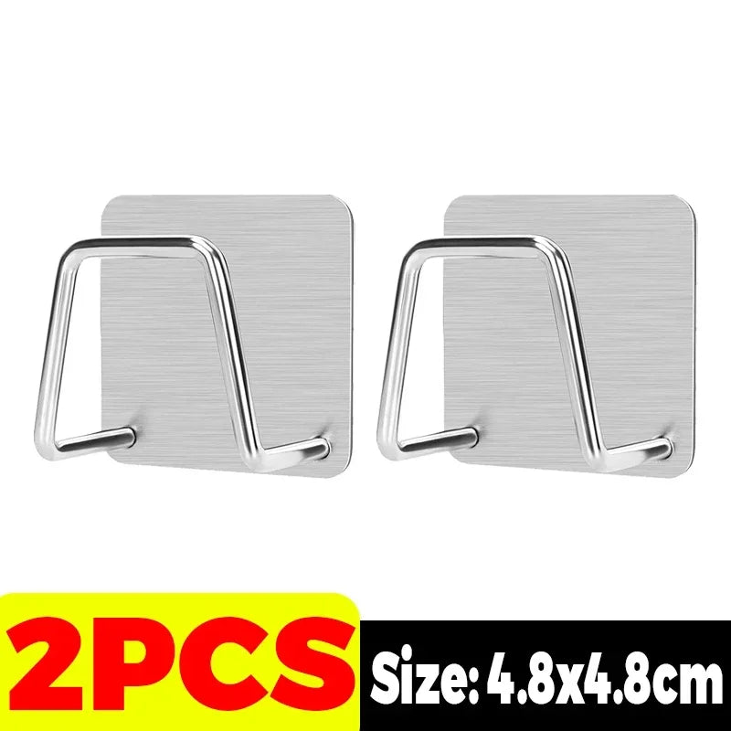 1/10pcs Sink Sponges Holder Stainless Steel Self Adhesive