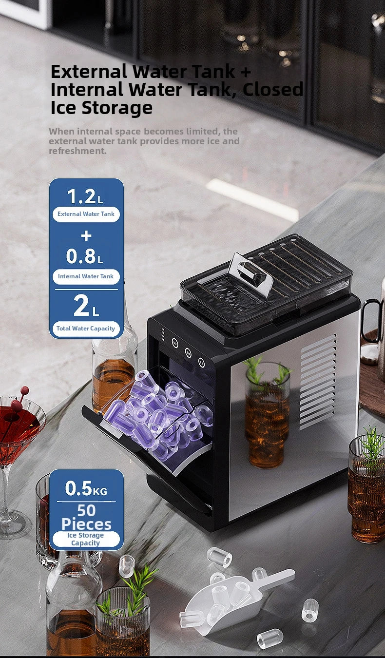 15kg Automatic Ice Maker Machine Compact Mini Dorm/Office/Home