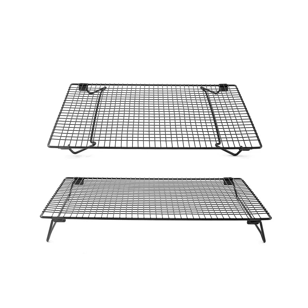 Baking Food Drying Net Black Folding Bread Rack