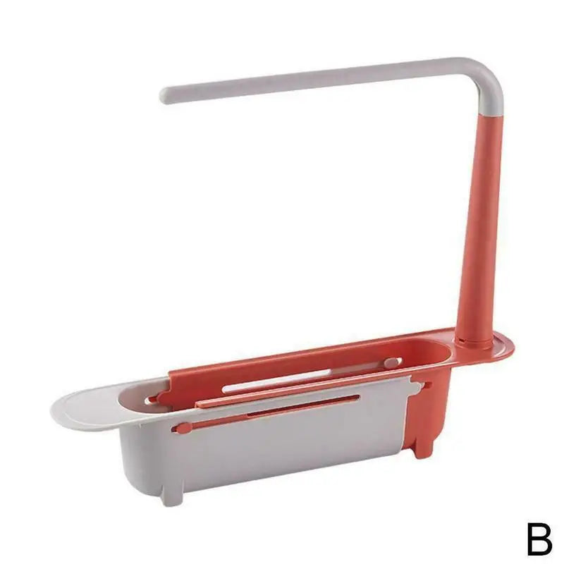 Sink Drain Rack Telescopic Sink Shelf Sinks Organizer
