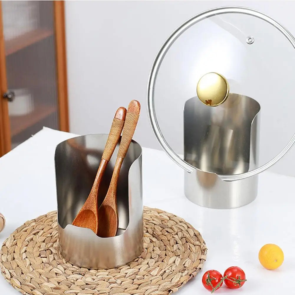 Stainless Steel Pot Lid Holder Multipurpose Countertop Organizer