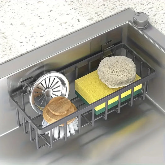 Easy-To-Install Sink Organizer No Drilling Required Multipurpose