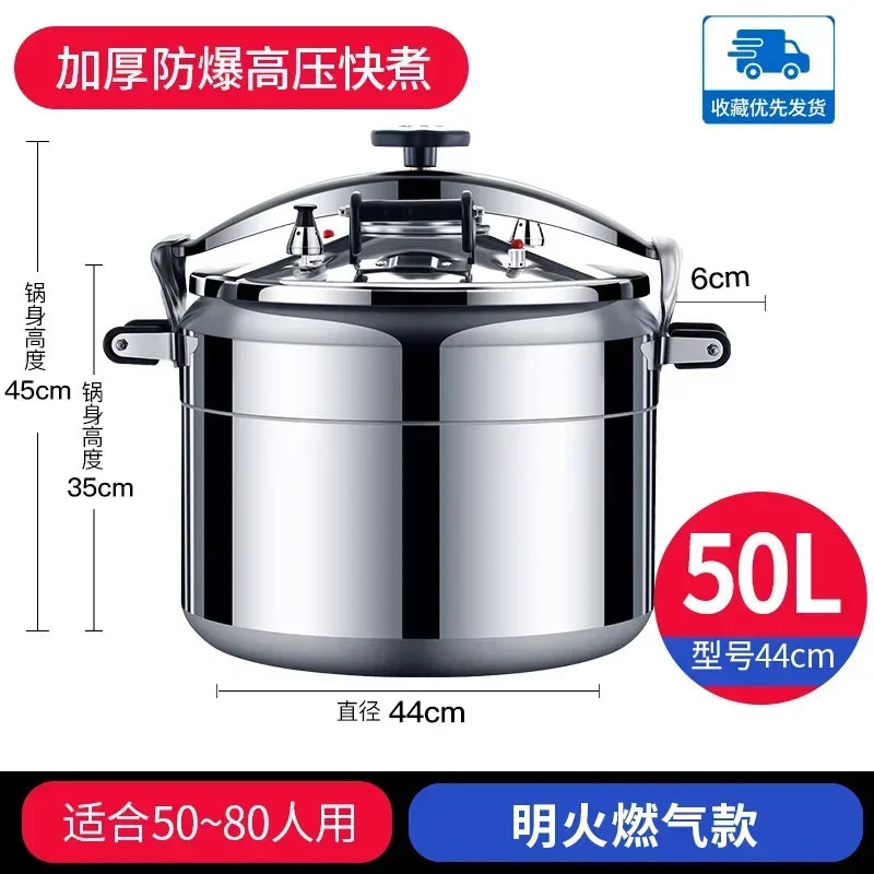 50l Commercial Pressure Cooker Thickened Large Capacity Gas