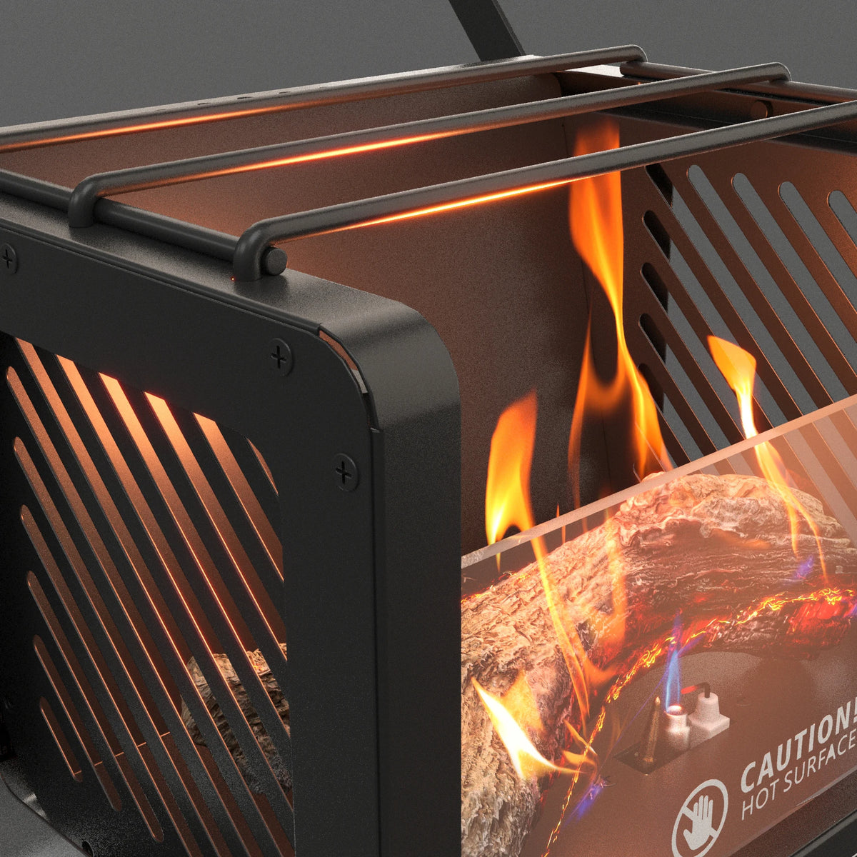 Alogfire In Real Flame Camping Heater Stove Fire