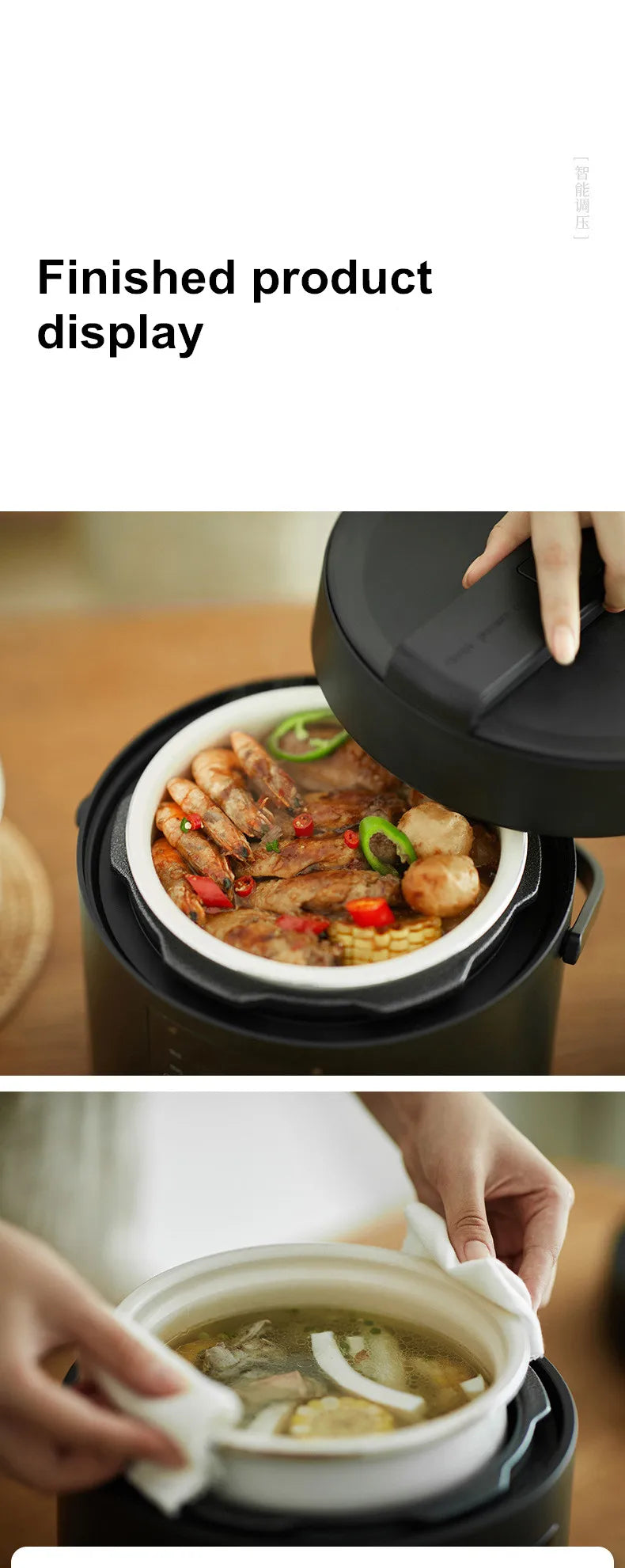Mini Rice Cooker Ceramic Coated Pot 2l Travel