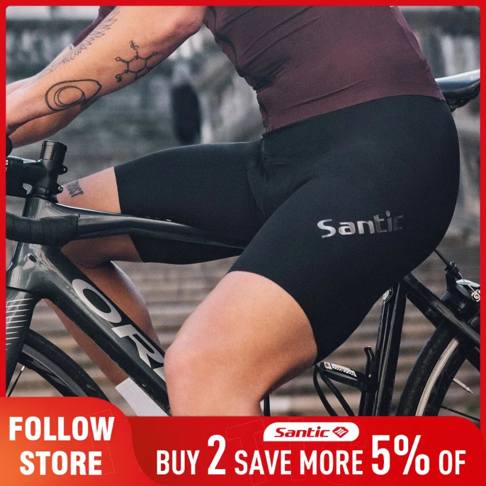 Santic Men Cycling Shorts Summer Breathable Half-Pants 4d