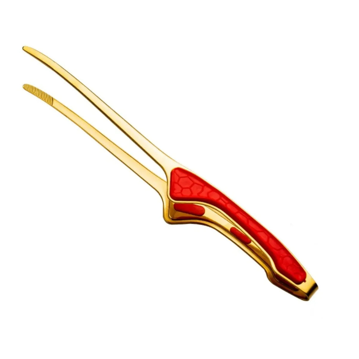 Silver Stainless Steel Bbq Tongs Non Slip Easy