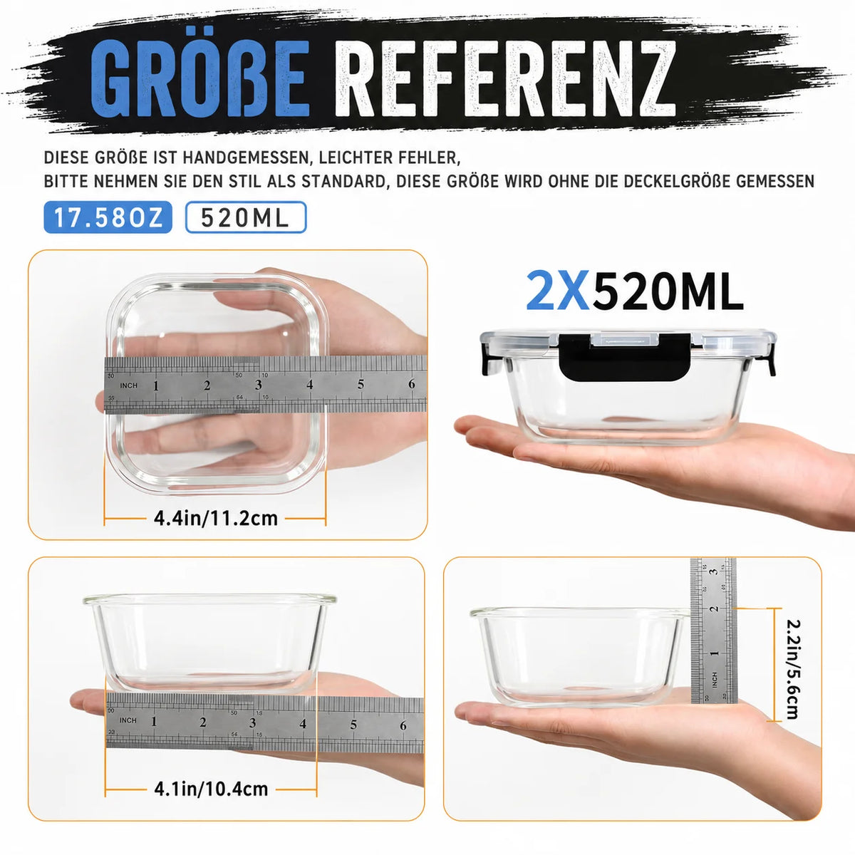 2-Pack/3-Pack /6 -Pack 620 Ml/640 Ml/800 Ml/1040 Ml/1520