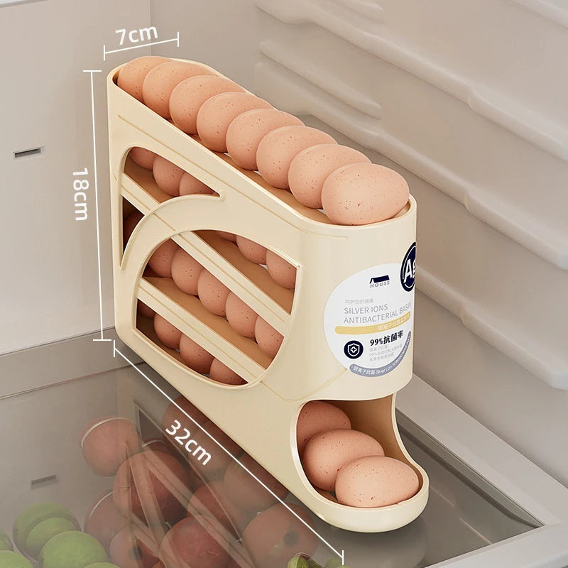 Layers Automatic Rolling Egg Holder Rack Fridge Egg