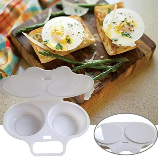 Food Grades Plastic Microwave Cooking Eggs Steamer Convenient