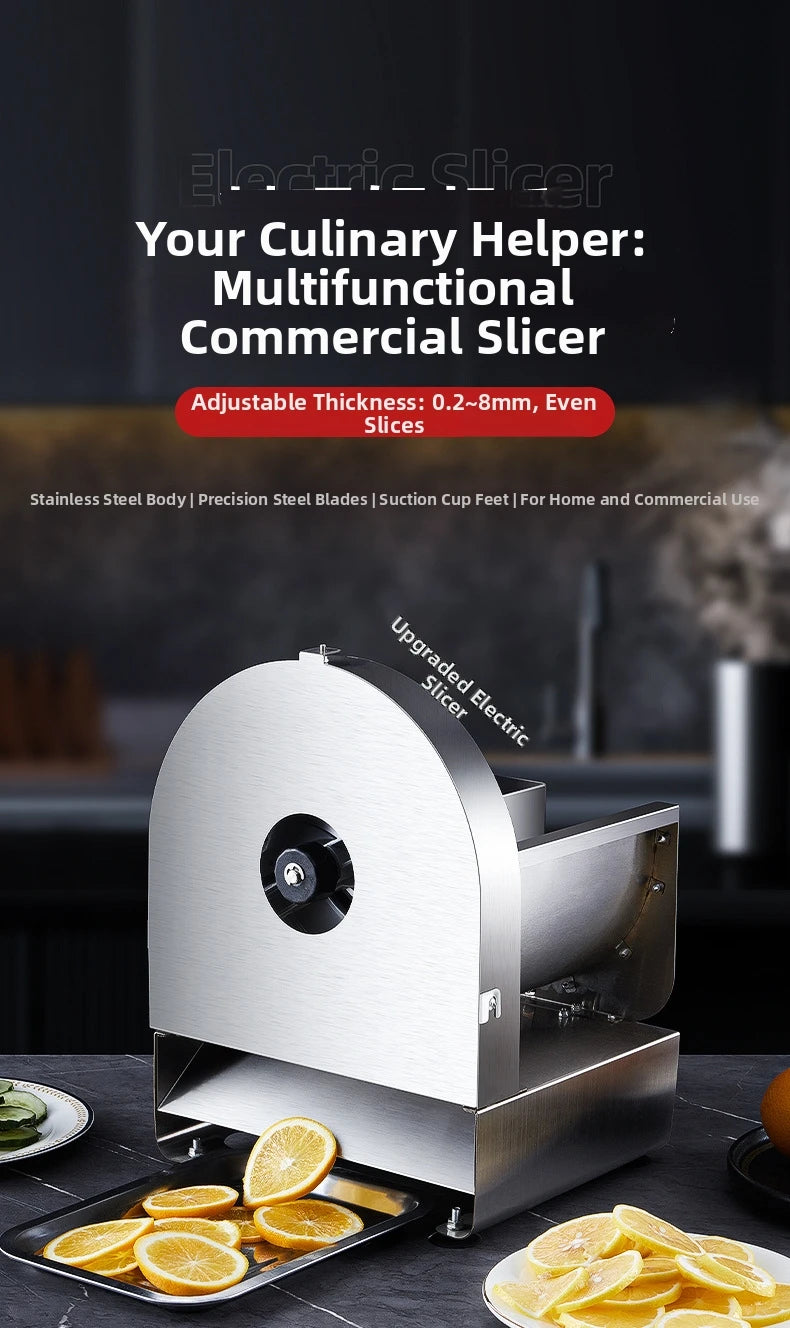 Commercial Electric & Vegetable Slicer Automatic Potato/Fruit