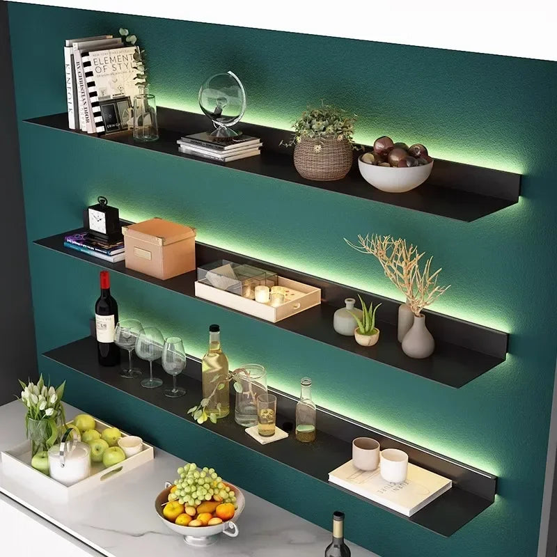 Iron Floating Wall Shelf Storage Organizer Shelves Bathroom