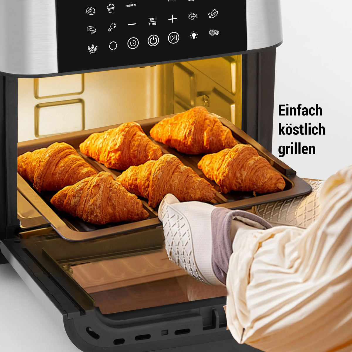 12l Air Fryer Machine Oilless Cooker Led Touch