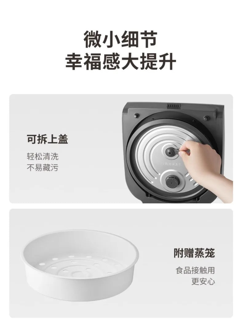 Joyoung Rice Cooker Coated Small Stainless Steel 4-6