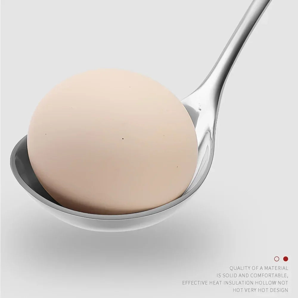 2/1pcs Stainless Steel Spoon Thicken Long Handle Soup