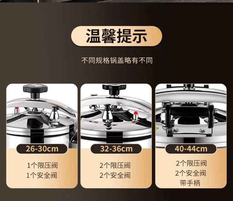 Korean Style Pressure Cooker - Explosion-Proof Stainless Steel