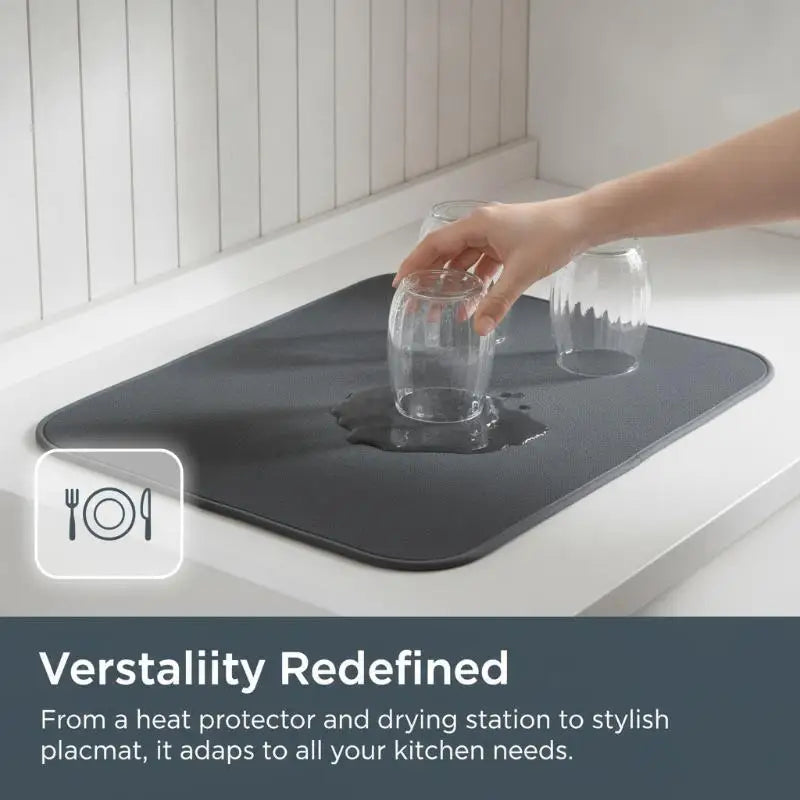 Absorbent Fast Drying Non Slip Counter Mat 30