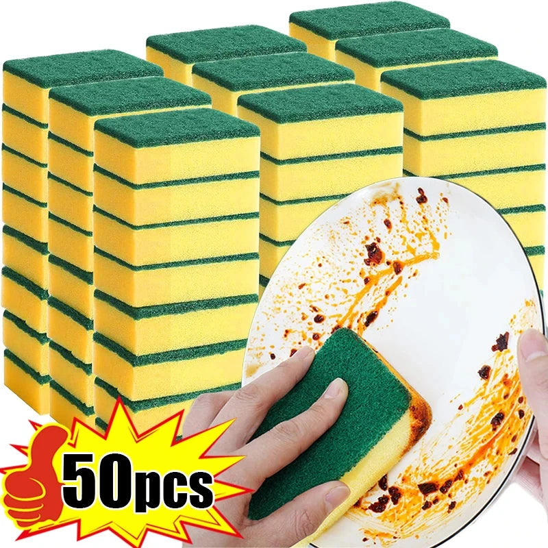 Double Sided Magic Sponge Motorcycles Pots Kitchens -