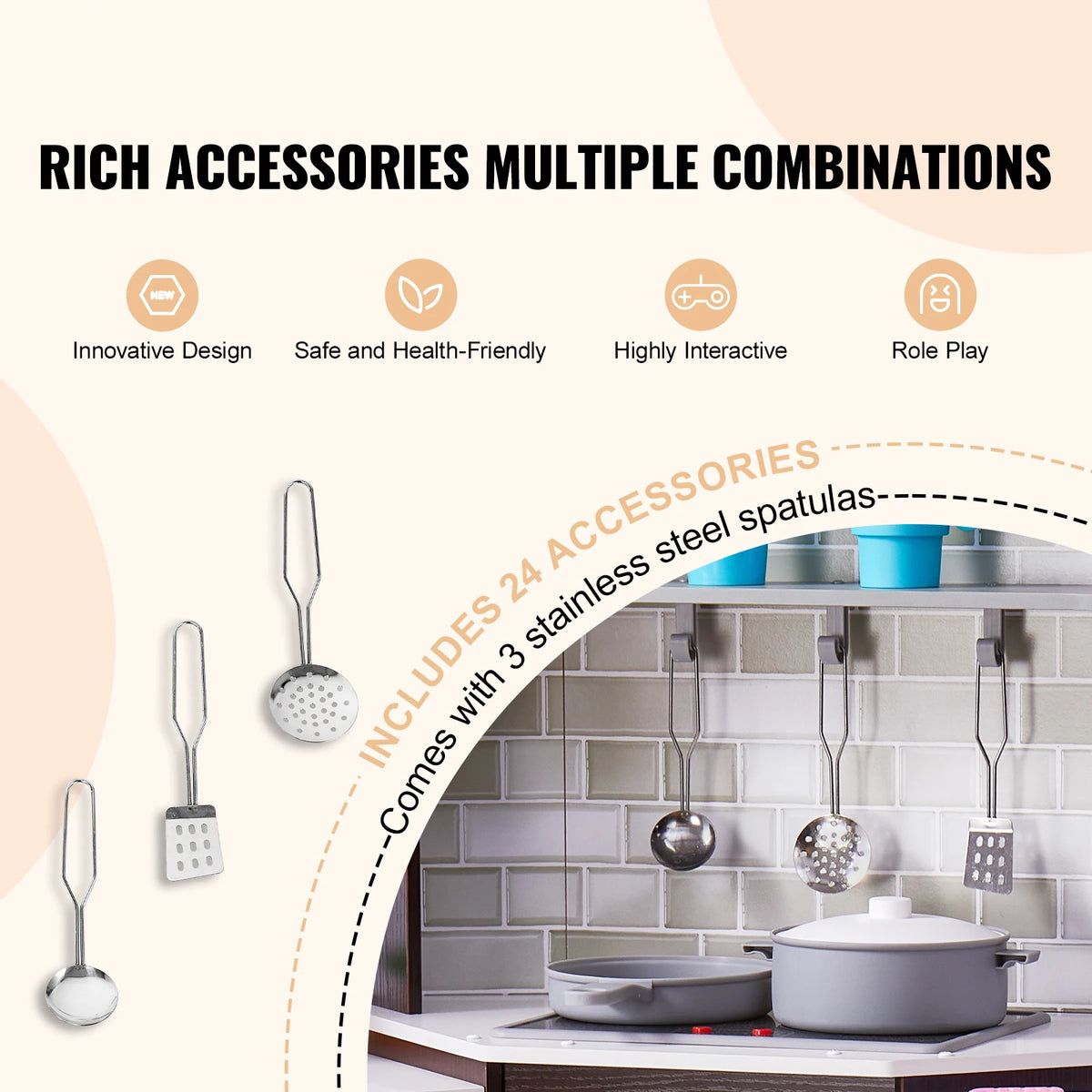 Succebuy Play Kitchentoys Children Kitchenware Ice Maker Kids