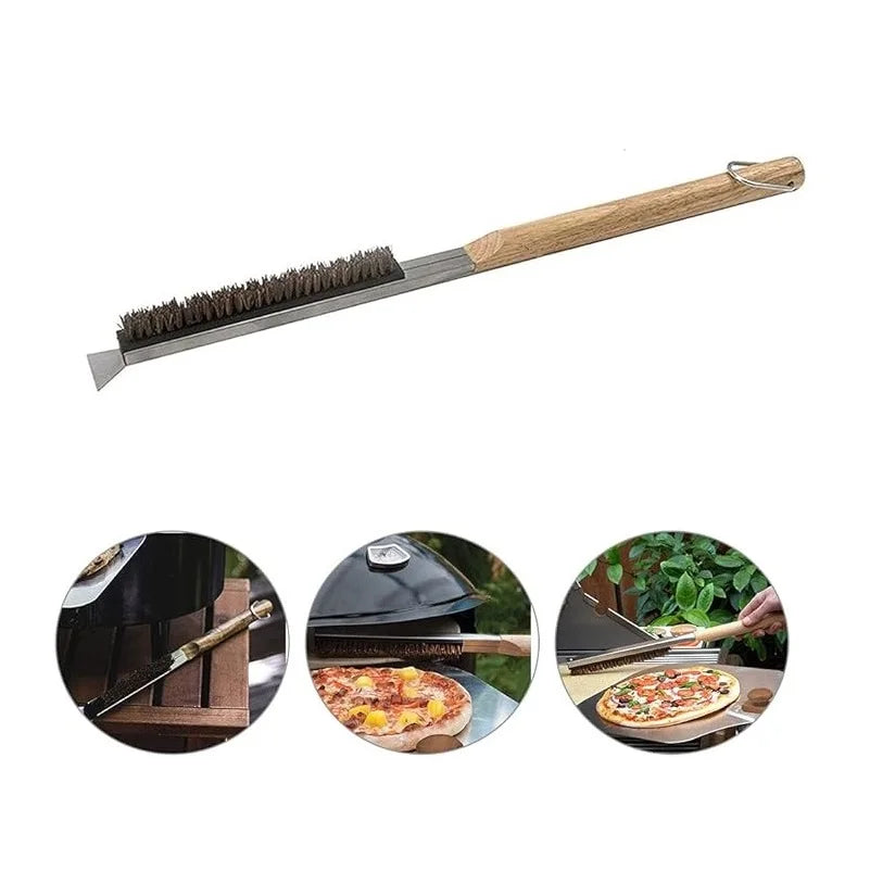 Pizza Oven & Stone Brush Scraper 21in Clean
