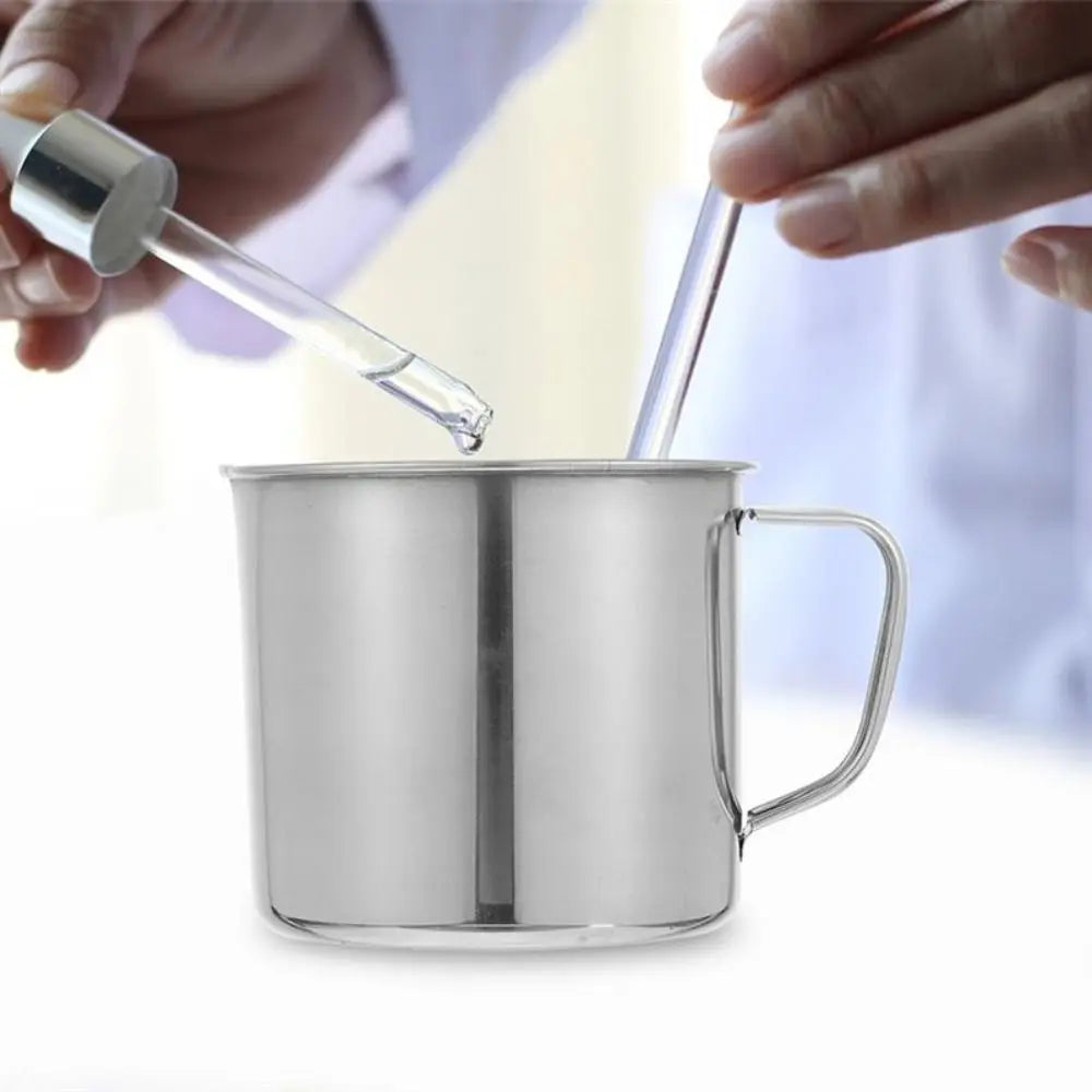 Stainless Steel Laboratory Beaker Graduated 500ml Measuring Cups