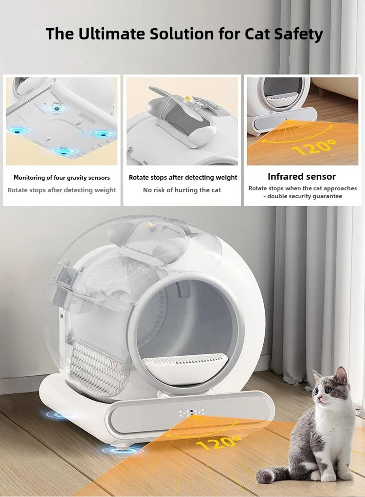 Automatic Smart Cat Litter Box Automatic Cleaning Deodorizing