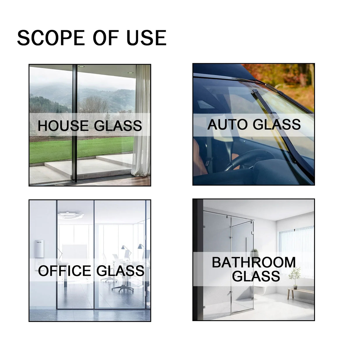 Anti Peeping Glass Cleaning Sponge Isolate Glass Light
